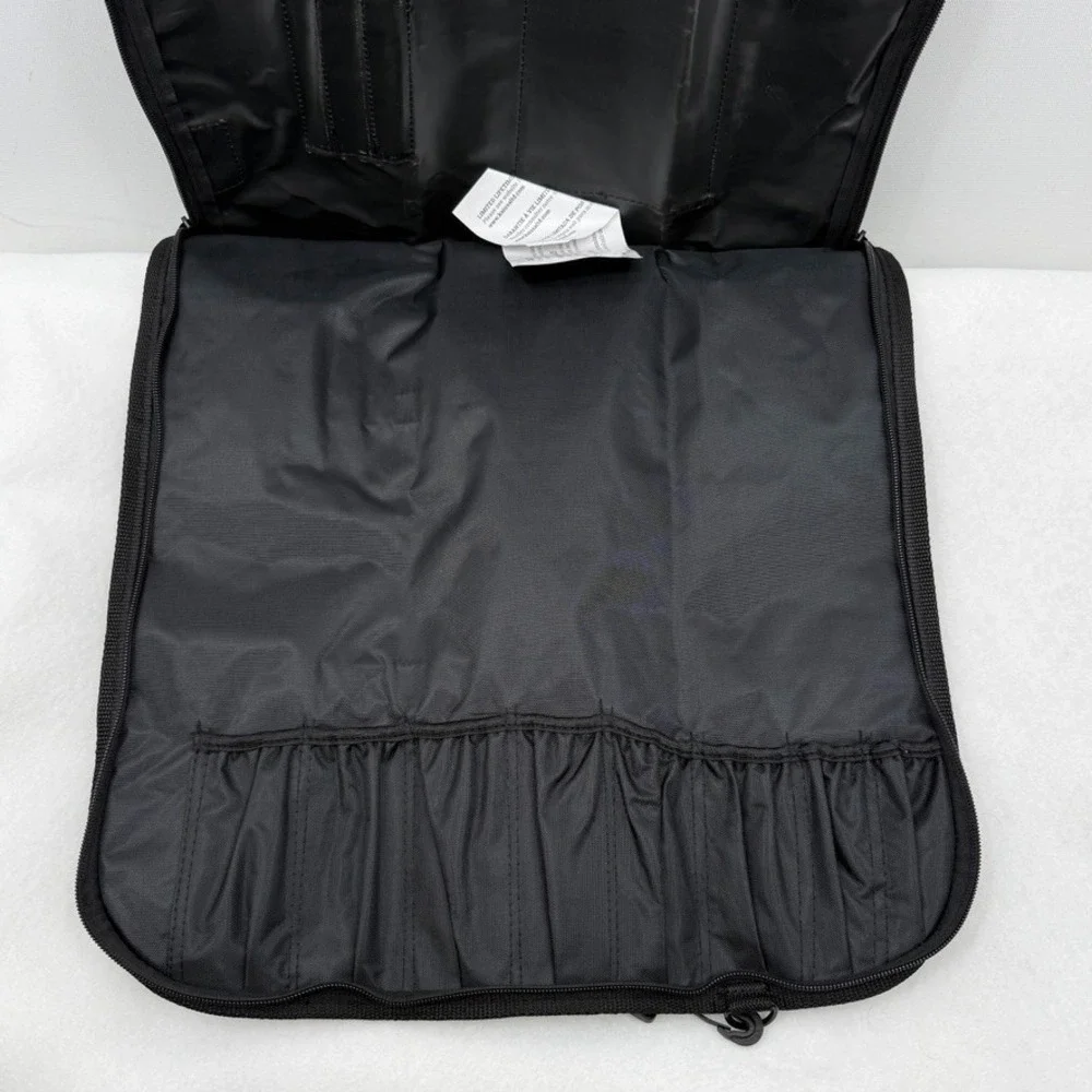 Kai USA Knife Roll 8 Slot Black w/ Handle Chef PVC Laminated Polyester NEW